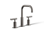 KOHLER K-14406-4-TT Purist Widespread Bathroom Sink Faucet With Lever Handles, 1.2 Gpm - Vibrant Titanium