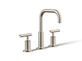 KOHLER K-14406-4-BN Purist Widespread Bathroom Sink Faucet With Lever Handles, 1.2 Gpm - Vibrant Brushed Nickel