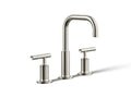 KOHLER K-14406-4-SN Purist Widespread Bathroom Sink Faucet With Lever Handles, 1.2 Gpm - Vibrant Polished Nickel