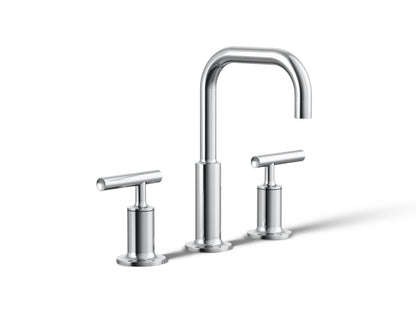 KOHLER K-14406-4-CP Purist Widespread bathroom sink faucet with Lever handles, 1.2 gpm - Polished Chrome