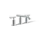 KOHLER K-14410-4-CP Purist Widespread Bathroom Sink Faucet With Lever Handles, 1.2 Gpm - Polished Chrome