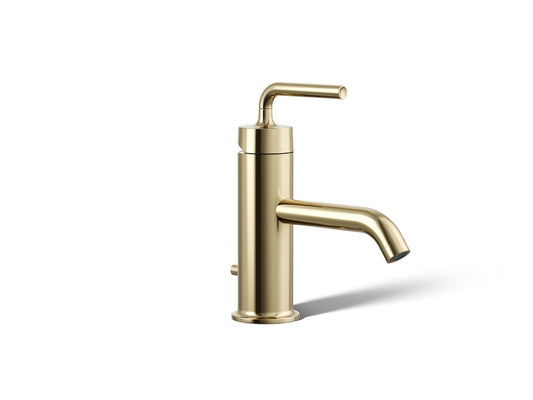 KOHLER K-14402-4A-AF Purist Single-Handle Bathroom Sink Faucet With Straight Lever Handle, 1.2 Gpm In Vibrant French Gold