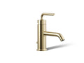 KOHLER K-14402-4A-AF Purist Single-Handle Bathroom Sink Faucet With Straight Lever Handle, 1.2 Gpm - Vibrant French Gold