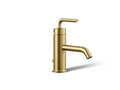 KOHLER K-14402-4A-2MB Purist Single-Handle Bathroom Sink Faucet With Straight Lever Handle, 1.2 Gpm - Vibrant Brushed Moderne Brass