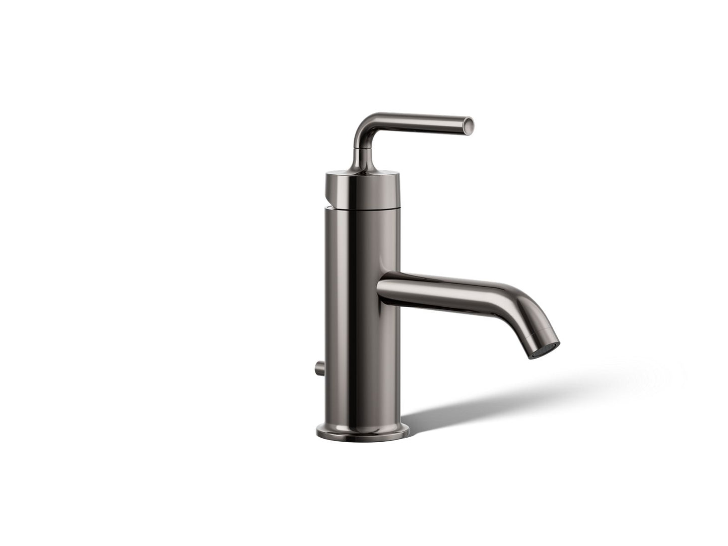 KOHLER K-14402-4A-TT Purist Single-Handle Bathroom Sink Faucet With Straight Lever Handle, 1.2 Gpm In Vibrant Titanium