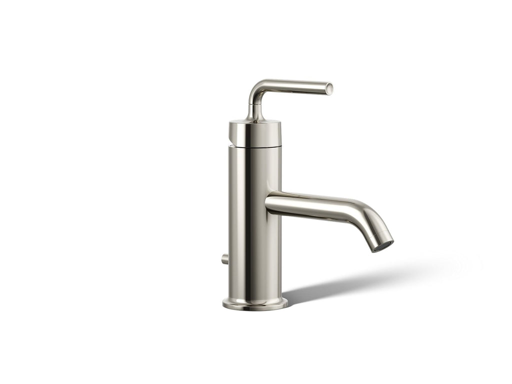 KOHLER K-14402-4A-SN Purist Single-Handle Bathroom Sink Faucet With Straight Lever Handle, 1.2 Gpm - Vibrant Polished Nickel