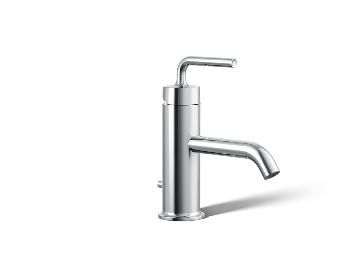 KOHLER K-14402-4A-CP Purist Single-Handle Bathroom Sink Faucet With Straight Lever Handle, 1.2 Gpm - Polished Chrome
