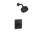 KOHLER K-TS35916-4Y-BL Castia By Studio Mcgee Rite-Temp Shower Trim Kit, 2.5 Gpm - Matte Black