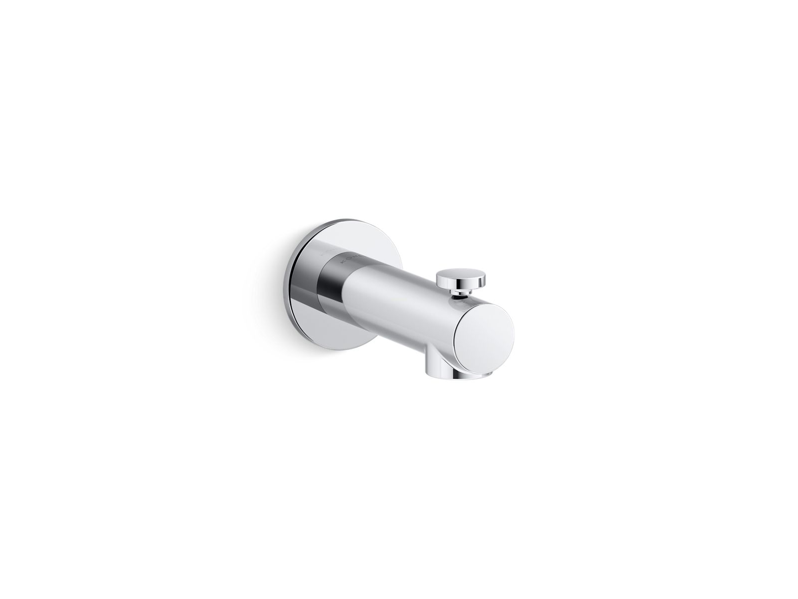 KOHLER K-33966-CP Elate Wall-Mount Bath Spout With Diverter - Polished Chrome