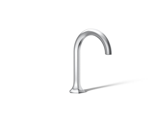 KOHLER K-27008-CP Occasion Bathroom Sink Faucet Spout With Cane Design, 1.2 Gpm In Polished Chrome