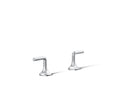 KOHLER K-27010-4-CP Occasion Lever Bathroom Sink Faucet Handles - Polished Chrome