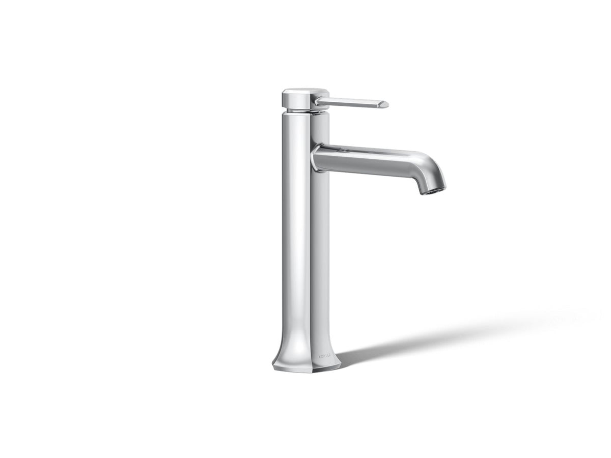 KOHLER K-27003-4-CP Occasion Tall Single-Handle Bathroom Sink Faucet, 1.2 Gpm - Polished Chrome