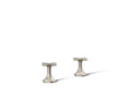 KOHLER K-27010-3-BN Occasion Cross Bathroom Sink Faucet Handles - Vibrant Brushed Nickel