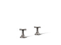 KOHLER K-27010-3-TT Occasion Cross Bathroom Sink Faucet Handles In Vibrant Titanium