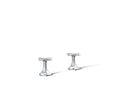 KOHLER K-27010-3-CP Occasion Cross Bathroom Sink Faucet Handles - Polished Chrome