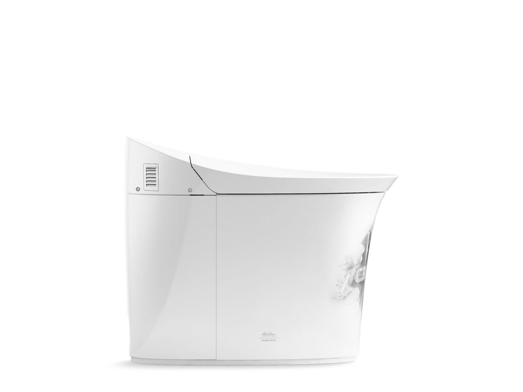 KOHLER K-5401-DA-0 Landshapes By Daniel Arsham One-Piece Elongated Smart Toilet, Dual-Flush - Landshapes Smart Toilet