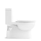 KOHLER K-3983-S-0 Reach One-Piece Compact Elongated Toilet With Skirted Trapway, Dual-Flush In White