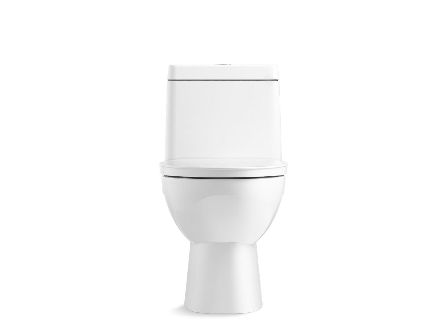 KOHLER K-3983-S-0 Reach One-Piece Compact Elongated Toilet With Skirted Trapway, Dual-Flush In White