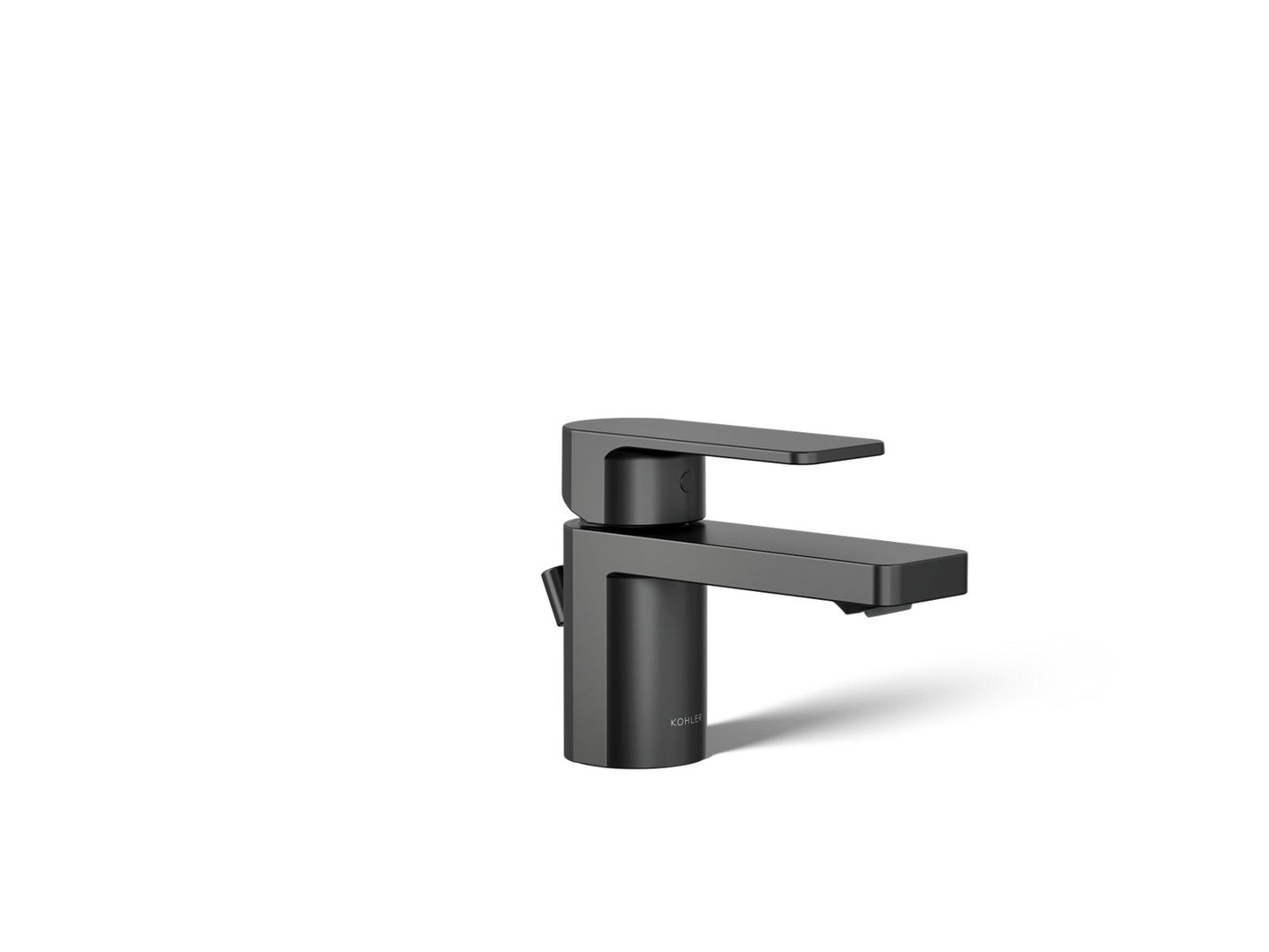 KOHLER K-24804-4-BL Parallel Low Single-Handle Bathroom Sink Faucet, 1.2 Gpm In Matte Black