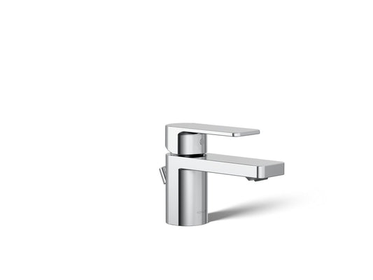 KOHLER K-24804-4-CP Parallel Low Single-Handle Bathroom Sink Faucet, 1.2 Gpm In Polished Chrome