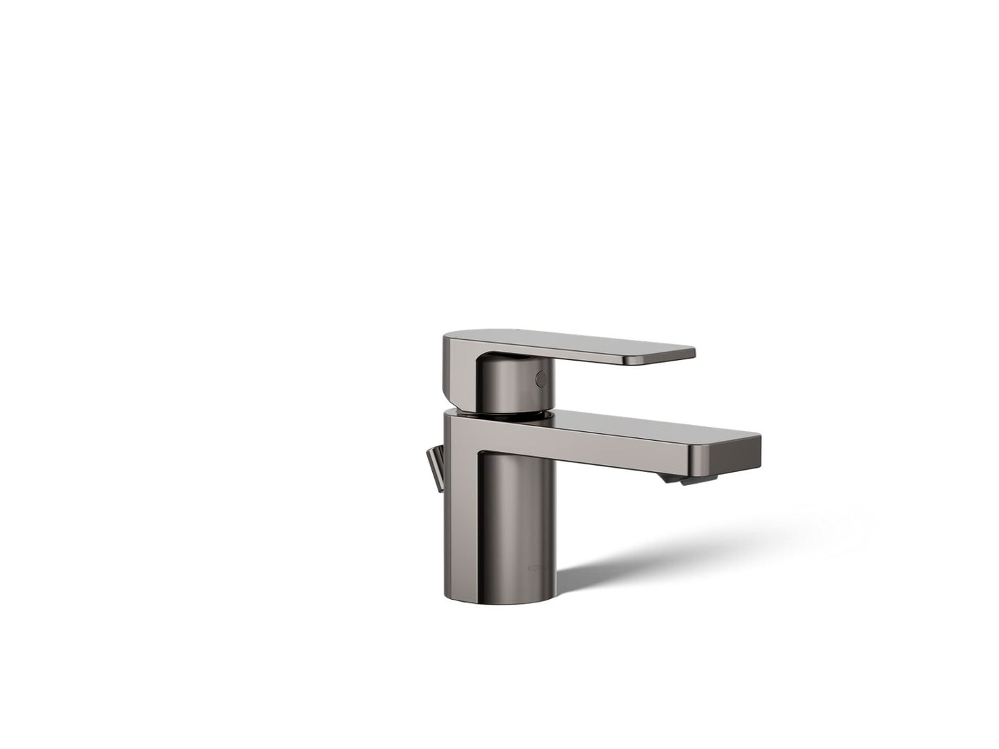 KOHLER K-24804-4-TT Parallel Low Single-Handle Bathroom Sink Faucet, 1.2 Gpm In Vibrant Titanium