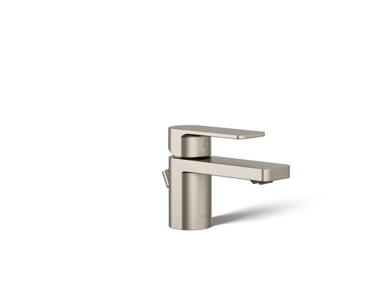 KOHLER K-24804-4-BN Parallel Low Single-Handle Bathroom Sink Faucet, 1.2 Gpm In Vibrant Brushed Nickel