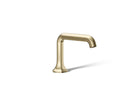 KOHLER K-27009-N-AF Occasion Bathroom Sink Faucet Spout With Straight Design, 0.5 Gpm In Vibrant French Gold