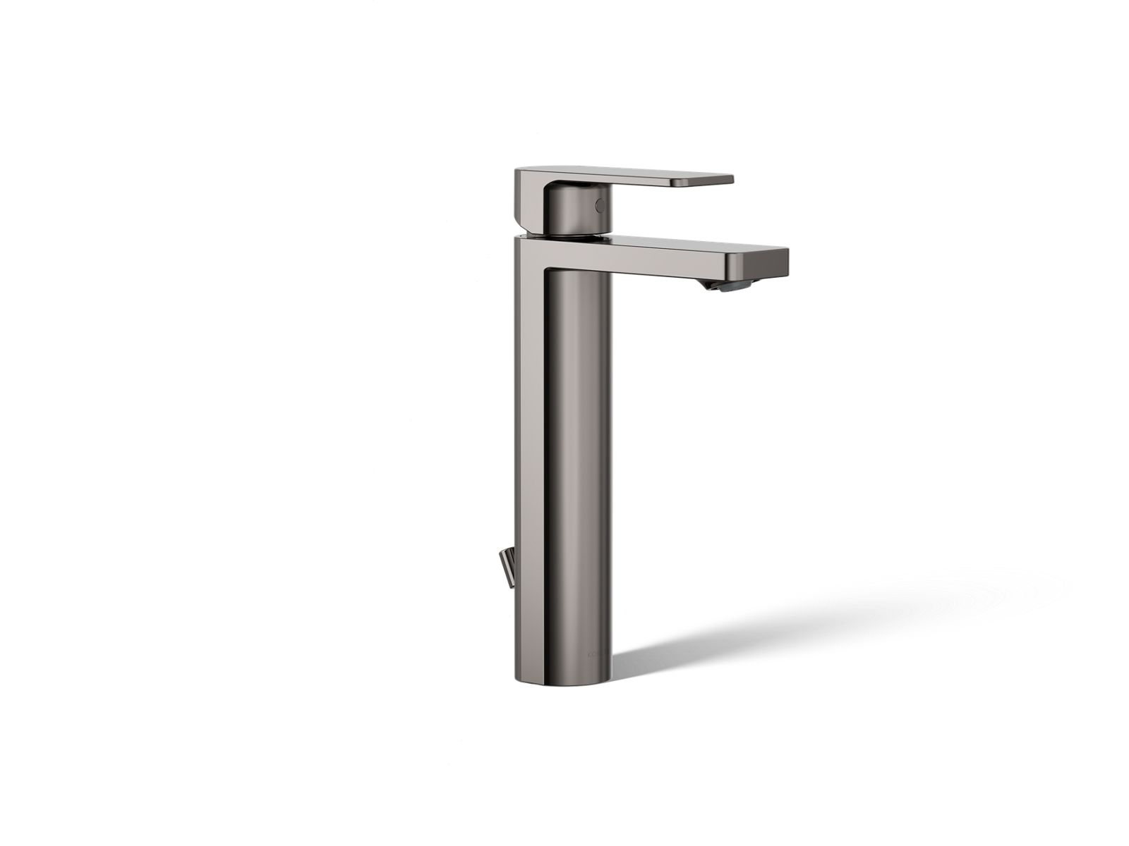 KOHLER K-23475-4-TT Parallel Tall Single-Handle Bathroom Sink Faucet, 1.2 Gpm - Vibrant Titanium