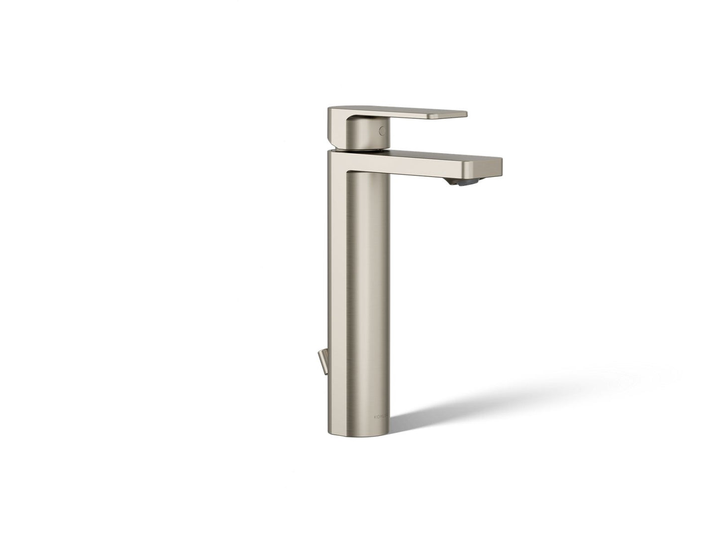 KOHLER K-23475-4-BN Parallel Tall Single-Handle Bathroom Sink Faucet, 1.2 Gpm In Vibrant Brushed Nickel