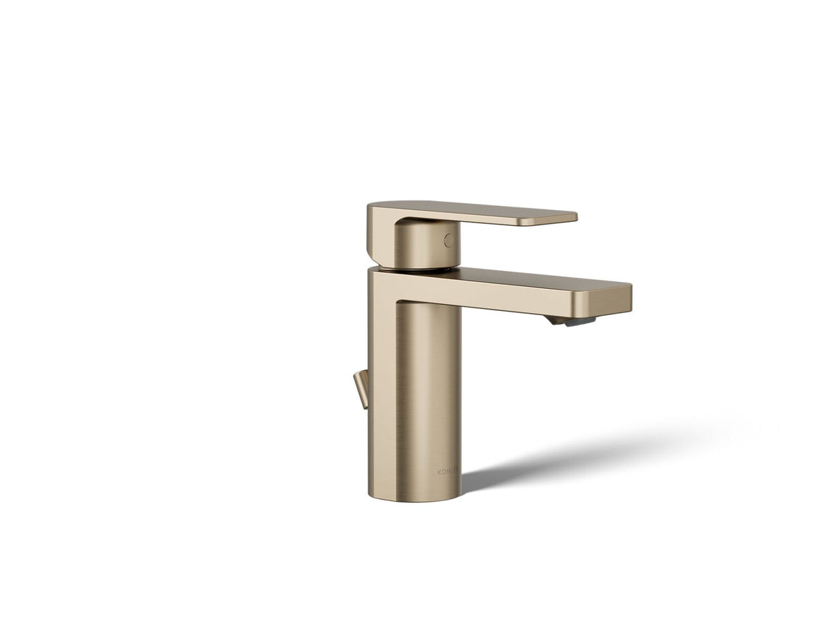 KOHLER K-23472-4K-BV Parallel Single-Handle Bathroom Sink Faucet, 1.0 Gpm - Vibrant Brushed Bronze