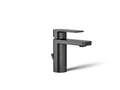 KOHLER K-23472-4-BL Parallel Single-Handle Bathroom Sink Faucet, 1.2 Gpm - Matte Black