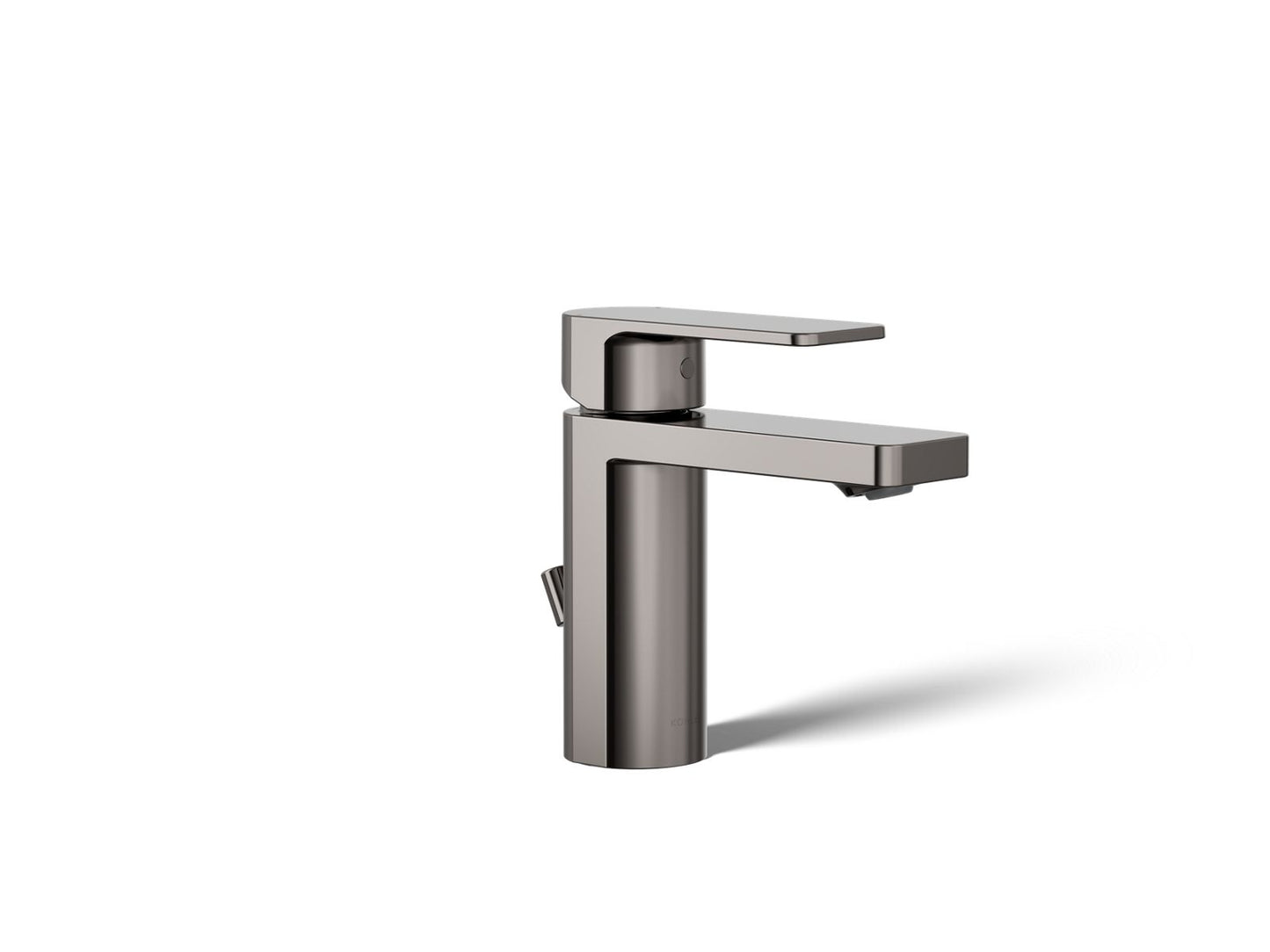 KOHLER K-23472-4-TT Parallel Single-Handle Bathroom Sink Faucet, 1.2 Gpm In Vibrant Titanium