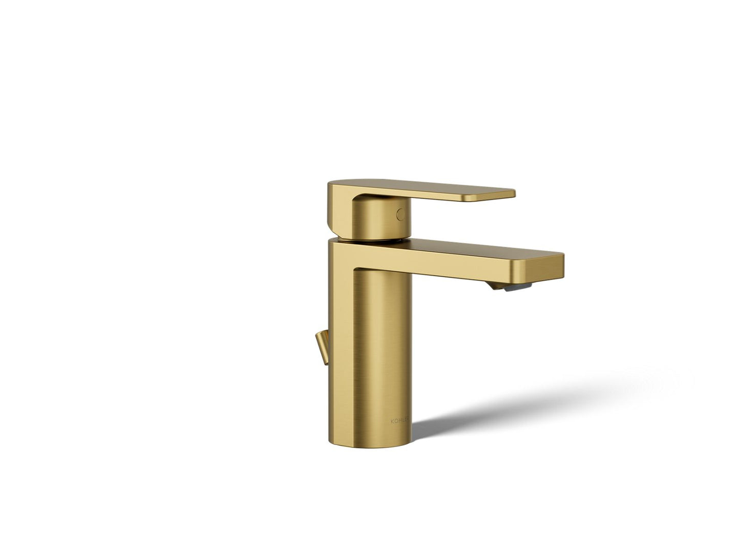 KOHLER K-23472-4-2MB Parallel Single-Handle Bathroom Sink Faucet, 1.2 Gpm In Vibrant Brushed Moderne Brass