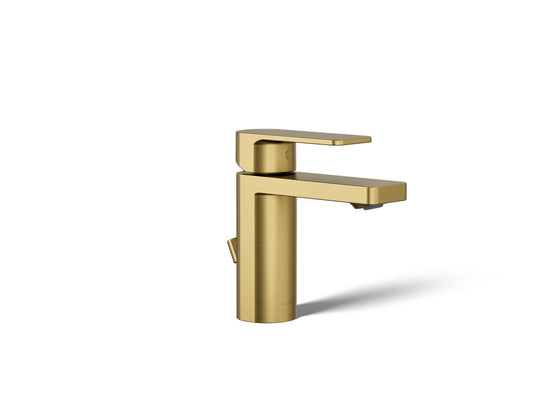 KOHLER K-23472-4-2MB Parallel Single-Handle Bathroom Sink Faucet, 1.2 Gpm In Vibrant Brushed Moderne Brass