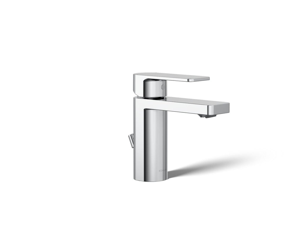 KOHLER K-23472-4-CP Parallel Single-Handle Bathroom Sink Faucet, 1.2 Gpm - Polished Chrome
