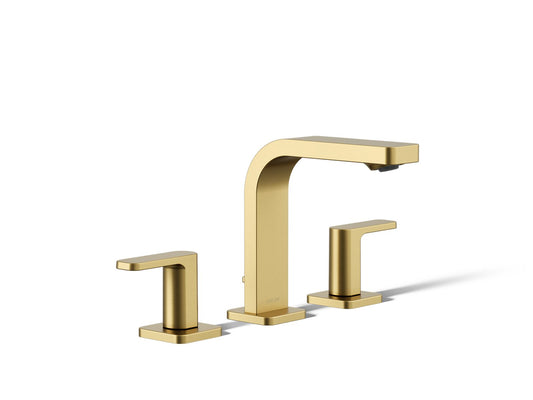 KOHLER K-23484-4-2MB Parallel Widespread Bathroom Sink Faucet, 1.2 Gpm In Vibrant Brushed Moderne Brass