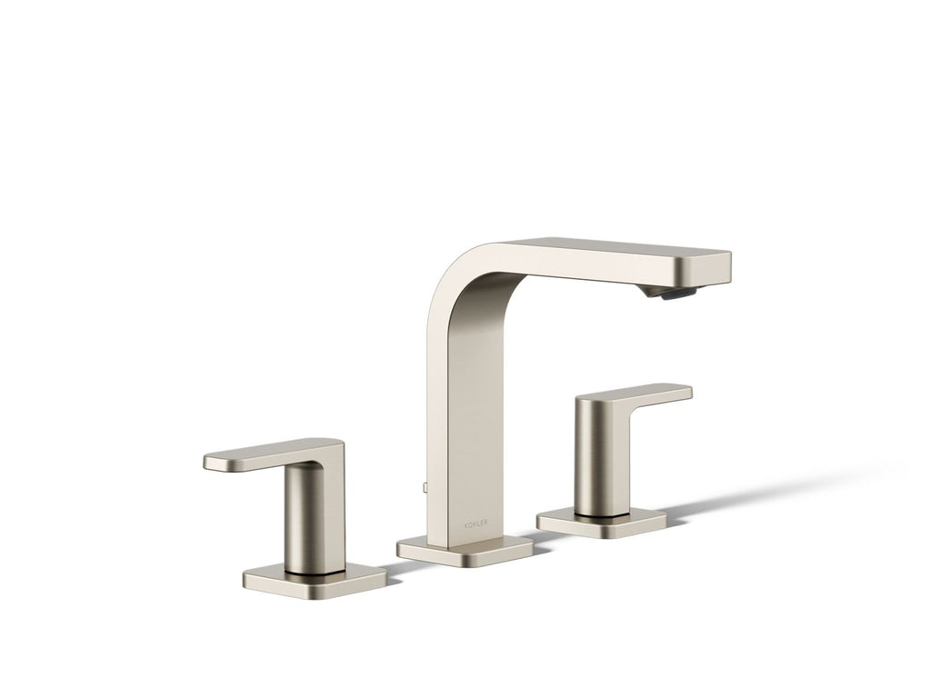 KOHLER K-23484-4-BN Parallel Widespread Bathroom Sink Faucet, 1.2 Gpm - Vibrant Brushed Nickel