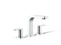 KOHLER K-23484-4-CP Parallel Widespread Bathroom Sink Faucet, 1.2 Gpm - Polished Chrome
