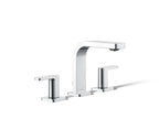 KOHLER K-23484-4-CP Parallel Widespread Bathroom Sink Faucet, 1.2 Gpm - Polished Chrome