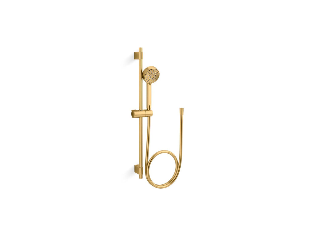 KOHLER K-35331-Y-2MB Elate 28" Three-Function Handshower Kit, 2.5 Gpm - Vibrant Brushed Moderne Brass