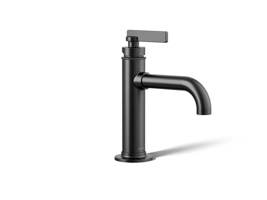 KOHLER K-35907-4-BL Castia By Studio Mcgee Single-Handle Bathroom Sink Faucet, 1.2 Gpm In Matte Black