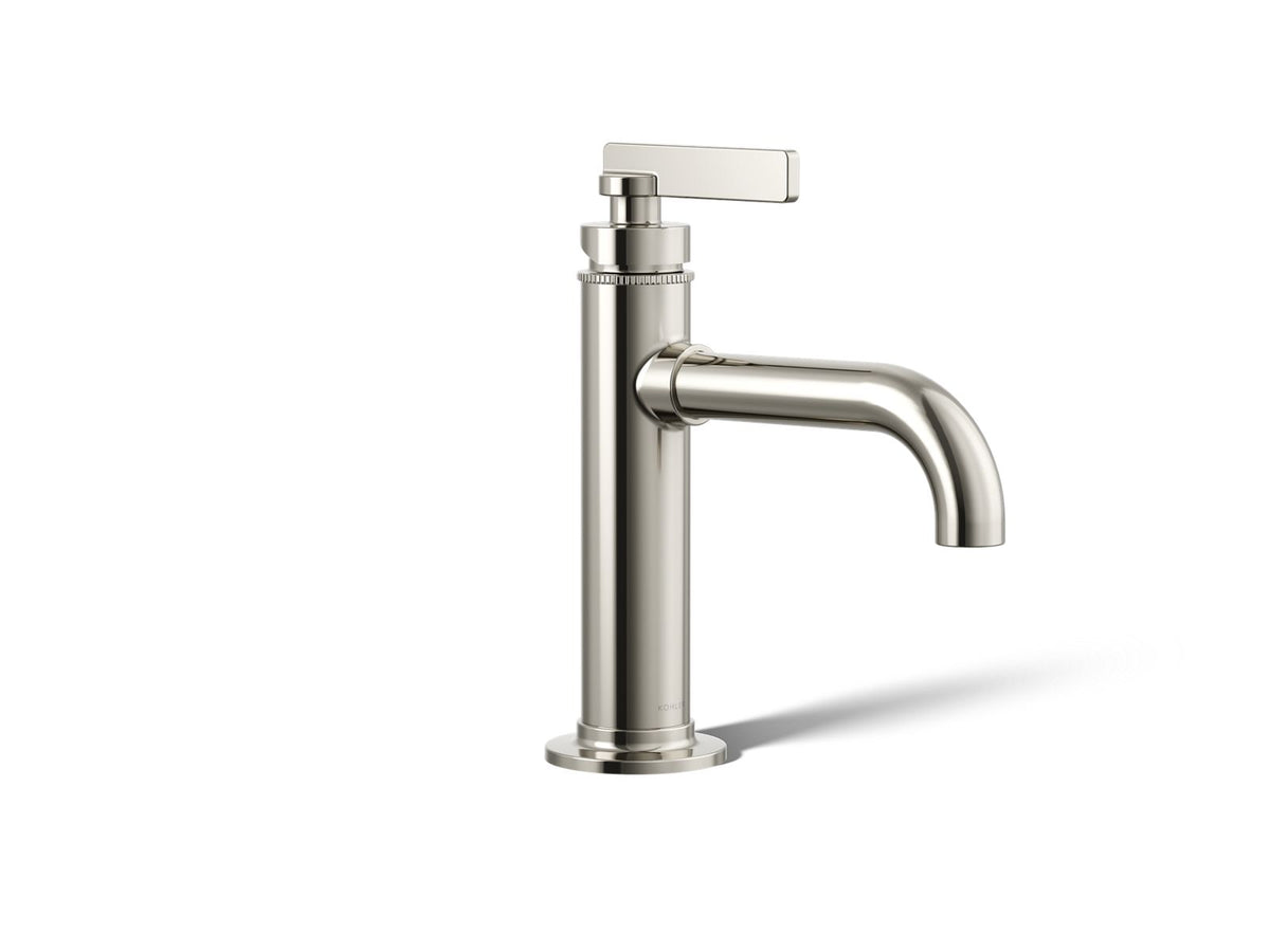 KOHLER K-35907-4-SN Castia By Studio Mcgee Single-Handle Bathroom Sink Faucet, 1.2 Gpm - Vibrant Polished Nickel