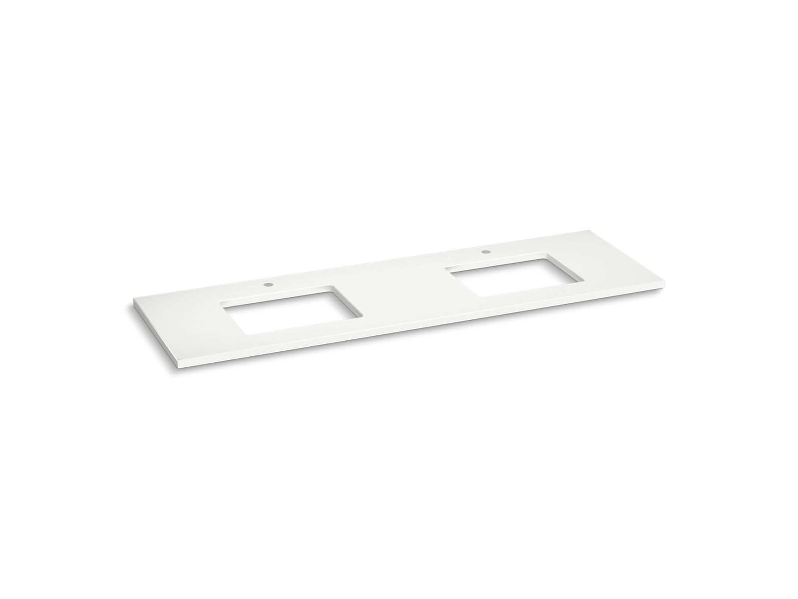 KOHLER K-36573-MMW Silestone 73" Quartz Vanity Top With Two Rectangular Cutouts - Miami White