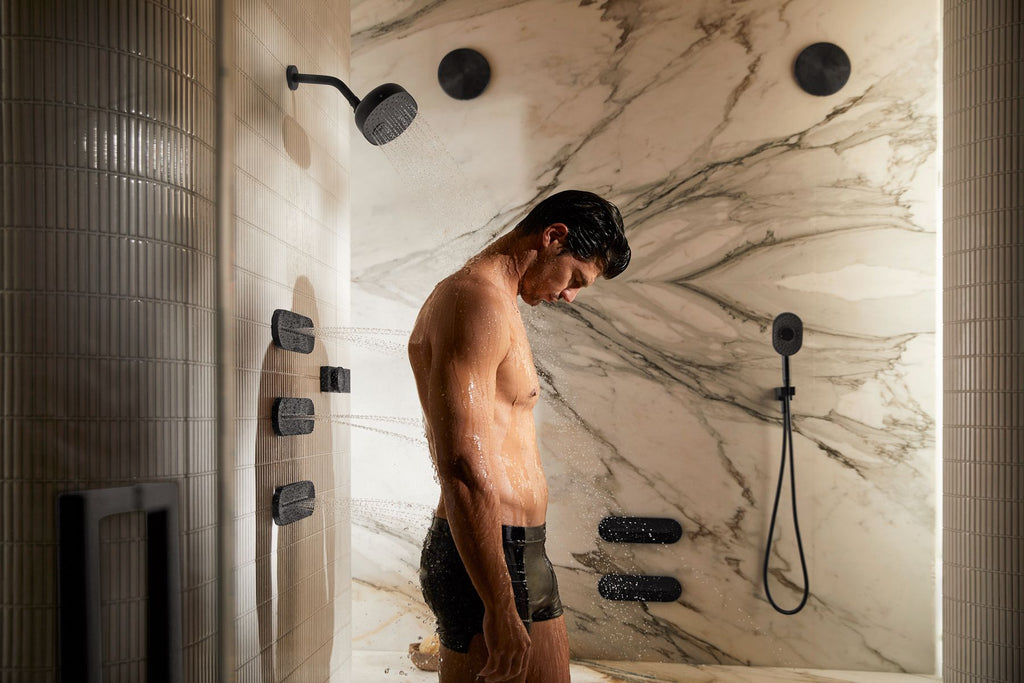 KOHLER K-26318-SN Statement Shower Arm And Flange - Vibrant Polished Nickel