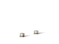 KOHLER K-27010-9-BN Occasion Knob Bathroom Sink Faucet Handles - Vibrant Brushed Nickel