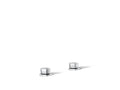 KOHLER K-27010-9-CP Occasion Knob Bathroom Sink Faucet Handles - Polished Chrome