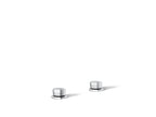 KOHLER K-27010-9-CP Occasion Knob Bathroom Sink Faucet Handles - Polished Chrome