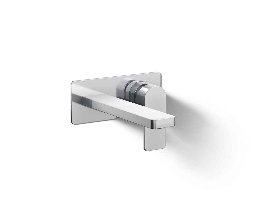 KOHLER K-22567-4-CP Parallel Wall-Mount Single-Handle Bathroom Sink Faucet, 1.2 Gpm - Polished Chrome