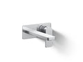 KOHLER K-22567-4-CP Parallel Wall-Mount Single-Handle Bathroom Sink Faucet, 1.2 Gpm - Polished Chrome