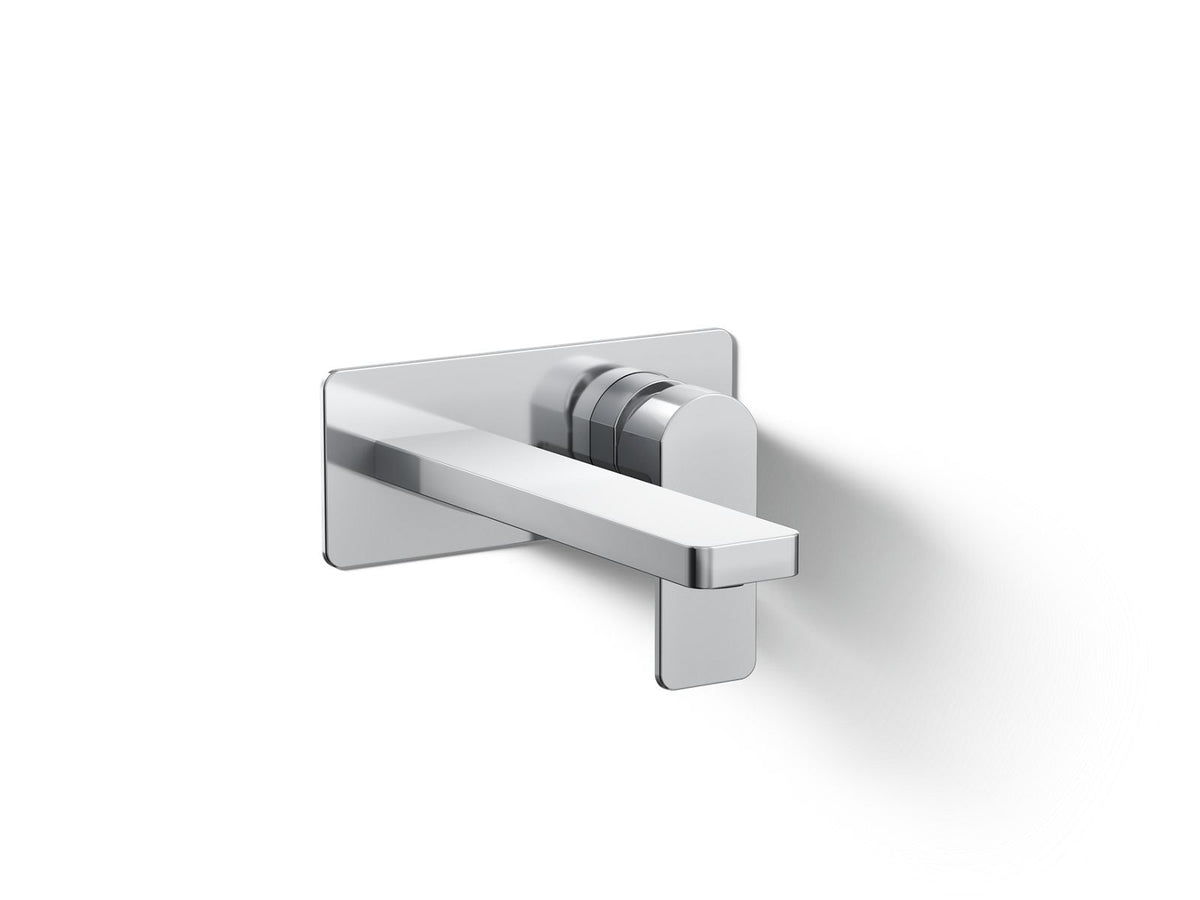 KOHLER K-22567-4-CP Parallel Wall-Mount Single-Handle Bathroom Sink Faucet, 1.2 Gpm - Polished Chrome